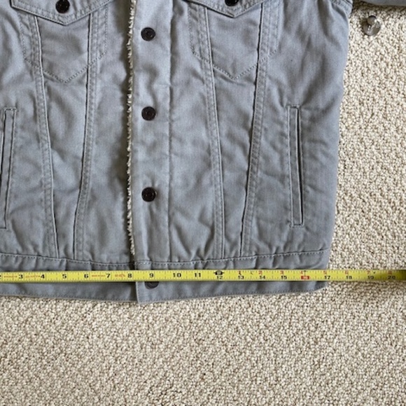 Grey Levis Sherpa Jacket--Light Grey--Size XS--New w/o Tags - Picture 9 of 16